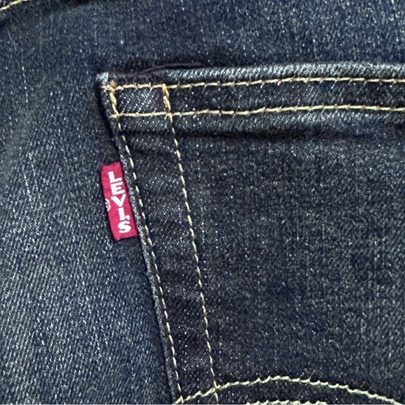 LEVI'S Premium 541 Athletic Fit Taper Jeans Size 31x32 Dark Wash Stretch Big E - Picture 6 of 10